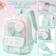 thumbnail image 4 of 4-Piece Kids Backpacks Set, Waterproof Girls Backpack with Lunch Box, Pencil Case & Headphone Bag Set (Black), 4 of 7