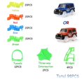thumbnail image 1 of Glowing Race Track Bend Flex Flash In The Dark Assembly Car Toy 80/164/266pcs Glow Racing Track Set Children Educational Toys [, 1 of 3