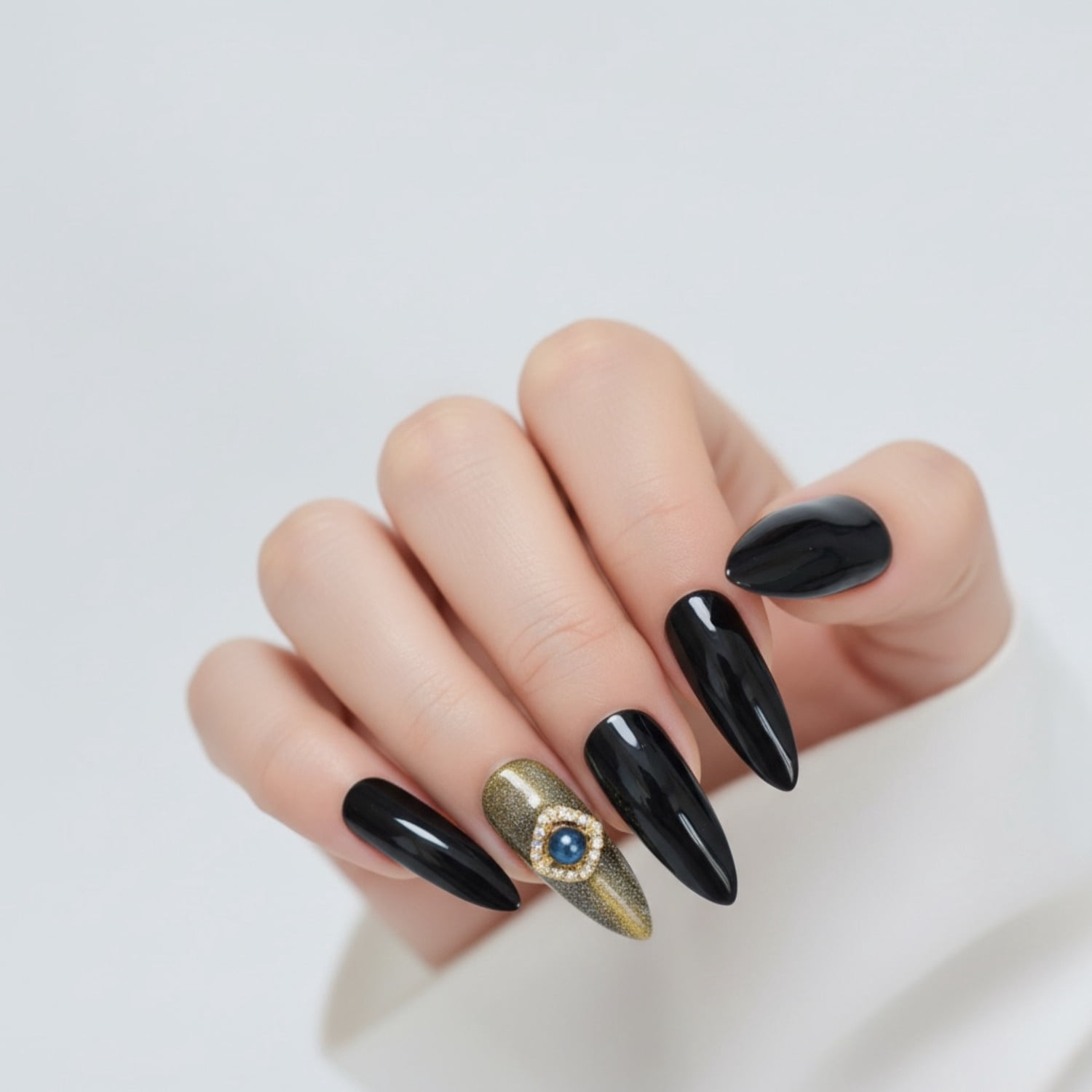 Nude Animal Print French Press On Nails, Extra Long Coffin Ballerina Fake Nails, Wild Side