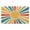 Colorful Sun (100), variant on Boho Non-Slip Bath Mat: Half Circle Design, Cute & Small Carpet for Bedroom, Machine Washable, 20x32 inch