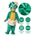 thumbnail image 3 of Joyfy Halloween Baby Triceratops Costume, Green Dinosaur Costume Shell for Baby and Toddler Dress up Party, 3 of 8