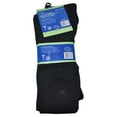 thumbnail image 2 of Black Diabetic Socks for Men XL Socks Mens 13-16 Non Binding Crew Socks - 3 Pairs Large Cotton Socks for Diabetes Men's Diabetic Dress Socks Extra Large, 2 of 3
