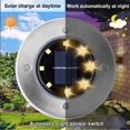 thumbnail image 2 of Luces solares de suelo Rayolon impermeables, paquete de 16 unidades, luz cálida, 2 of 7