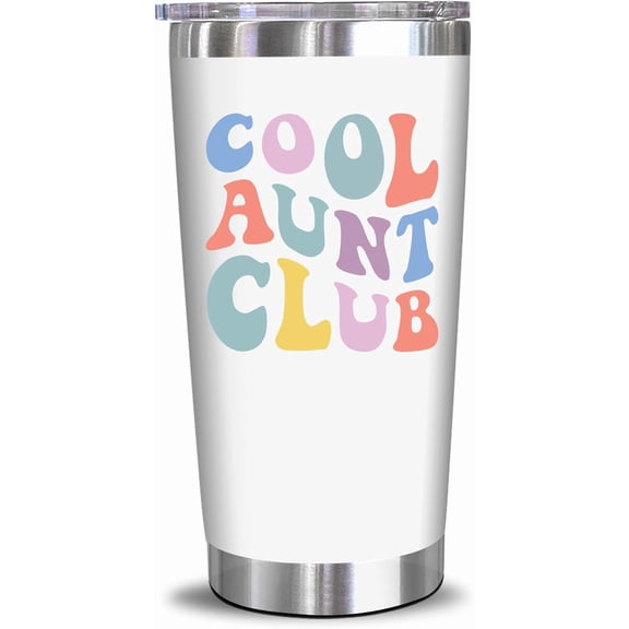 Gifts For Aunt From Niece, Nephew - Cool Gifts For Aunt, New Auntie, Sister - Aunty Birthday Gift, Announcement, Promoted To Auntie, Best Aunty Ever - 20 Oz Tumbler