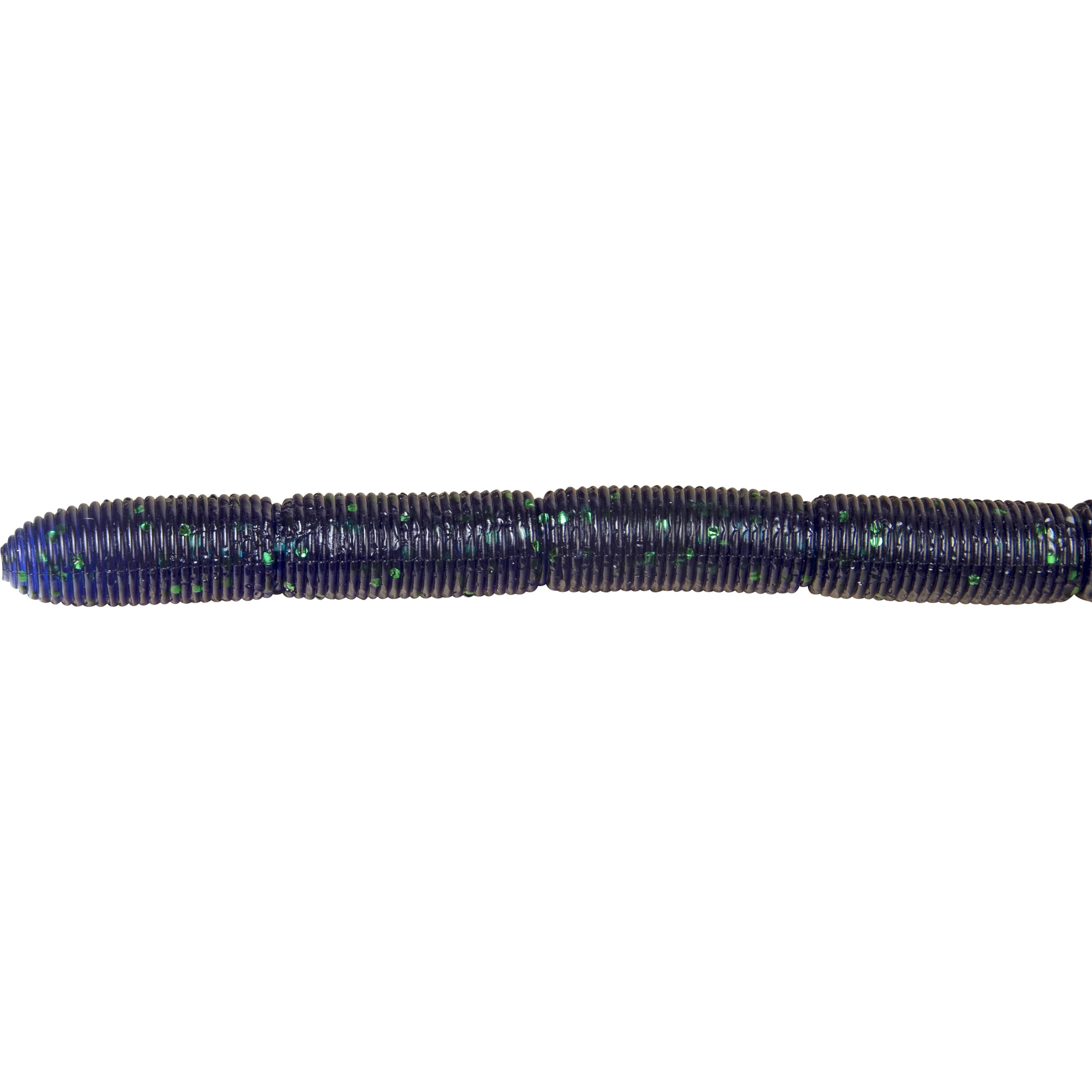 Leurre de pêche WURM Stickity Split 32" + couleur Junebug + coupez votre propre longueur d’appât