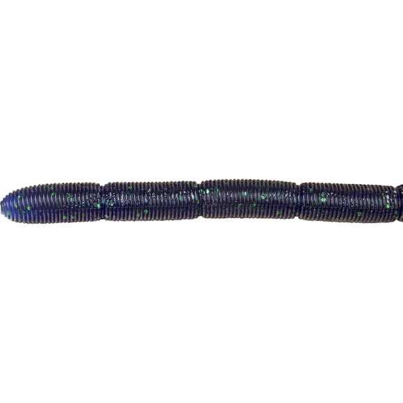 Leurre de pêche WURM Stickity Split 32" + couleur Junebug + coupez votre propre longueur d’appât