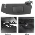 thumbnail image 3 of Visor Repair Kit, Upgrade Aluminum Alloy Heavy Duty Sun Visor Clips Compatible with Jeep Wrangler JK 2018/ Wrangler 2018-2022/ Gladiator 2020-2022, Replacement Wrangler Gladiator Accessories 2 Pcs, 3 of 15