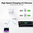 thumbnail image 3 of Cargador Karhood de 60 W con bloque de carga rápida USB-C de 5 puertos, 3 of 7