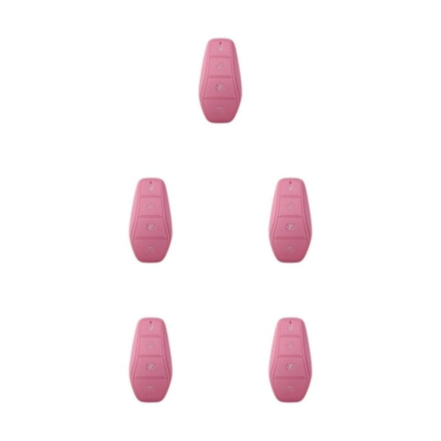 relayinert Scratch-proof Key Case Elastic And TPU Made For Easy Operation Impact-resistant Silica Gel Silicone Pink 9 x 5cm 5Set