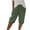 Green, variant on Bloomae Womens Bermuda Shorts Lightweight Knee Length Drawstring Elastic Waist Pants Wide Leg Shorts Summer Casual Beach Short Pants with Pockets Purple XXL
