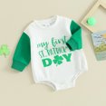 thumbnail image 2 of Bagilaanoe Newborn Baby Girl Boys Oversized Romper Sweatshirt Long Sleeve Bodysuits Letter Print Pullover 3M 6M 12M 18M Infant Casual Tee Tops, 2 of 8