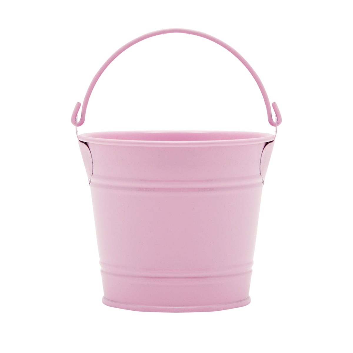 2 Gallon Pink Plastic Pail with Metal Handle