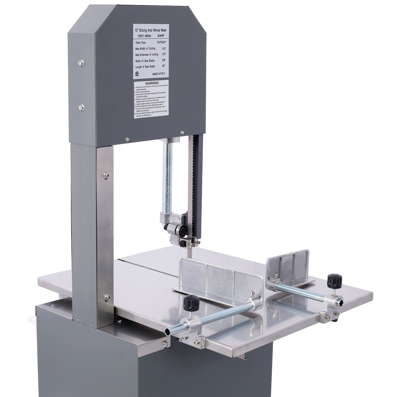 2-in-1 Commercial Butcher Band Saw and Sausage Stuffer , Machine Slicer Meat Bone Sausage Carne,