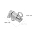thumbnail image 6 of SEWOART 2Pcs Automatic Aluminum Spring Loaded Pin Latch with Silent Self Locking for Wood Doors, 6 of 6