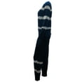 thumbnail image 6 of Avamo Ladies Nightwear Suit 2 Pieces Pjs Sleep Pajamas Set Lounge Elastic Waist Trousers Sleepwear Outfits Tie Dye Crew Neck Home Clothes Dark Blue M, 6 of 7