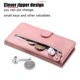 thumbnail image 5 of Estuche de Cuero PU con Cierre para Xiaomi Redmi Note 13 5G , Funda Protectora con Billetera y Correa, 5 of 6