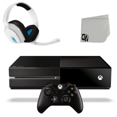 Microsoft Xbox One Original 500GB Gaming Console Black With Astro A10 Gaming Headset BOLT AXTION Bundle Lke New White Blue