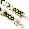 thumbnail image 2 of Wrapables Wide Adjustable Crossbody Handbag Strap, Women's Replacement Bag Strap for Purses, Yellow & Black Diamonds, 2 of 7
