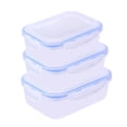 thumbnail image 2 of POINTERTECK Récipient de Stockage Alimentaire avec Couvercles Boîte à Lunch Rectangulaire en Plastique Boîte à Repas de Cuisine Empilable Récipient de Stockage Alimentaire, 2 of 9