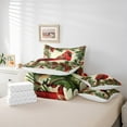 thumbnail image 6 of Manfei Xmas Cardinal Bird 7 Pieces Bedding Comforter Set,Red Berry Full Bedding Set,Autumn Pine Cone Fitted Sheet Flat Sheet For Girl Teens,Breathable Home Decor Reversible, 6 of 8