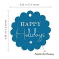 thumbnail image 6 of Inkdotpot Silver Foil Paper Hang Tags Happy Holiday Favor Tags 100 Pieces, 6 of 7