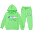thumbnail image 4 of Baby Outfits Girl 2t Letter Print Long Sleeve Casual Hoodie Pullover Tops and Pants Winter Sweatsuit Clothing for Girl 6-7 Years, 4 of 5