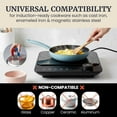 thumbnail image 6 of Elite Gourmet EIND57B SlimStore™ Induction Cooktop, Touch Controls, Ultra Thin 2" Profile, 10 Power Levels, Temps 140°F to 465°F, Fast Heat Up, Black, 6 of 9