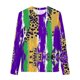 thumbnail image 5 of Blusas y camisas de manga larga con cuello redondo Camisas con estampados de manga larga Cuello redondo lindo Blusas casuales elegantes Ropa Camisas de cuello redondo Niña Top de poliéster, 5 of 5