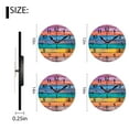 thumbnail image 2 of Non-Ticking Silent Clock Battery Operated Analog Clcok Round Wall Clocks Decorative for Living Room-Colorful Wooden Illustration(12inch), 2 of 4
