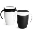 thumbnail image 1 of Sippy Cup Munchkin Miracle 360 Trainer, 200 ml, paquete de 2 unidades, color blanco y negro, 1 of 4