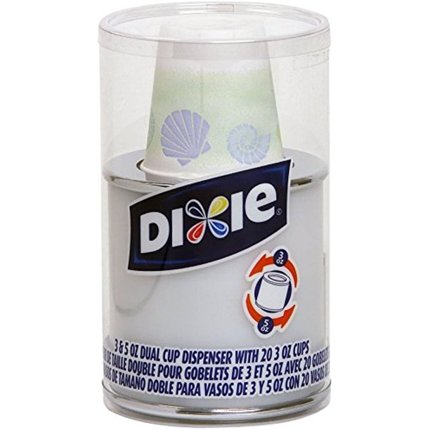 Dixie 20 Count Dual Cup Dispenser, Silver