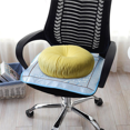 thumbnail image 4 of 2 cojines decorativos de estilo nórdico amarillo con forma de calabaza para asiento, cojín redondo de terciopelo, 4 of 8