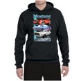 thumbnail image 2 of Wild Bobby, Mustang Ford Classics Cars and Trucks Unisex Graphic Hoodie Sweatshirt, Black, Medium, 2 of 6