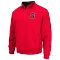 thumbnail image 2 of Men's Colosseum Red NC State Wolfpack Tortugas Quarter-Zip Sweatshirt, 2 of 3