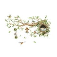 thumbnail image 3 of Decoración de pared floral, calcomanía de pared de rama de , decoración del hogar, papel pintado de pared de la pared de aves de flores, 3 of 9