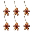 thumbnail image 3 of 6 colgantes de muñeco de jengibre Perfecl adorno decorativo para colgar en Navidad Estilo A, 3 of 8