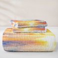 thumbnail image 5 of jejeloiu Sunset Beach Wave Quilt Full,Colorful Sky Full Bedspread Sets For Boys,Orange Blue,3-Piece, 5 of 7