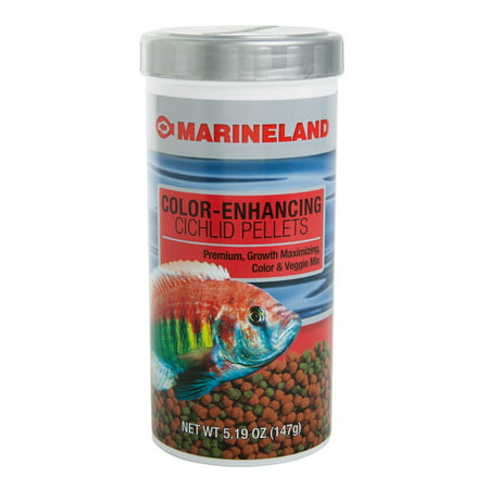 Marineland Color-Enhancing Cichlid Fish Food Pellets, 5.19
