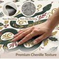 thumbnail image 6 of ODIKA 6'x9' Washable Area Rug Snake Motif Coiled Leaves Botanical Festive Round Rings Circle Playful for Dining Room, Under Table, Office Décor, Non-Slip Chair-Friendly, 6 of 7