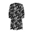 thumbnail image 5 of GERsome Women Summer Casual Short Sleeve V Neck Sundress Flowy Beach Dress Vacation Outfits, 5 of 5
