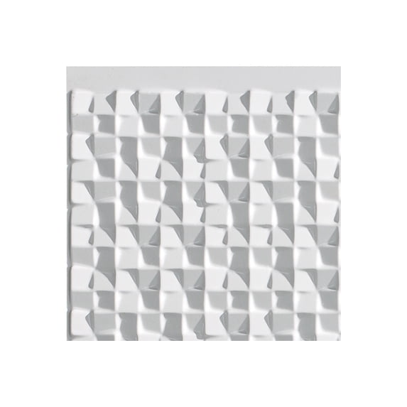 Fasade Easy Installation Terrain Gloss White Backsplash Panel for Kitchen and Bathrooms (6" x 6" Sample)