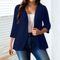 thumbnail image 2 of Posijego Womens Plus Size Cardigans 3/4 Sleeve Open Front Lightweight Causal Soft Cardigan Summer Loose Cover ups Jackets, 2 of 7