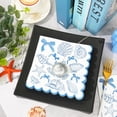 thumbnail image 4 of Servilletas de papel festoneadas FYSUIMU con forma de lazo oceánico, 50 unidades, conchas marinas, estrellas de mar, servilletas desechables para almuerzo, mesa, cena, fiesta, playa, 4 of 7