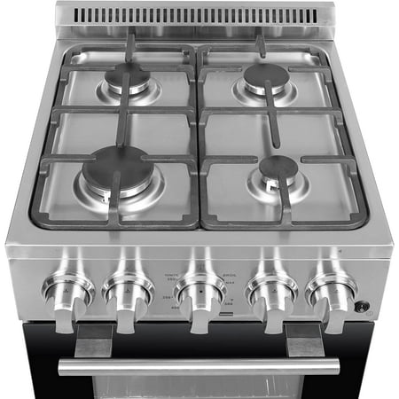 Forno Appliances - Lamazze Alta Qualita 2.05 Cu. Ft. Freestanding Gas Range with LP Conversion Kit - Silver