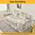 thumbnail image 5 of 4 Pieces Stretch Sofa Cover 3 Seater Couch Cover Printed Sofa Slipcover with 3 Separate Cushion Covers Washable Sofa Slip Covers for Living Room Home with Pets and Kids BrioTek, 5 of 10