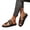 Black, variant on Women's Strappy Slide Sandals Open Toe Casual Slippers Lightweight Non Slip Low Platform Metal Beach Vacation Sandal Black Size 9