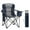 Blue, variant on Sophia & William 2 Pack Oversized Camping Chair Heavy-Duty Steel Frame Supports 450Lbs, Foldable Outdoor Lawn Chair with Cup Holder for Backyard & Camping, Black