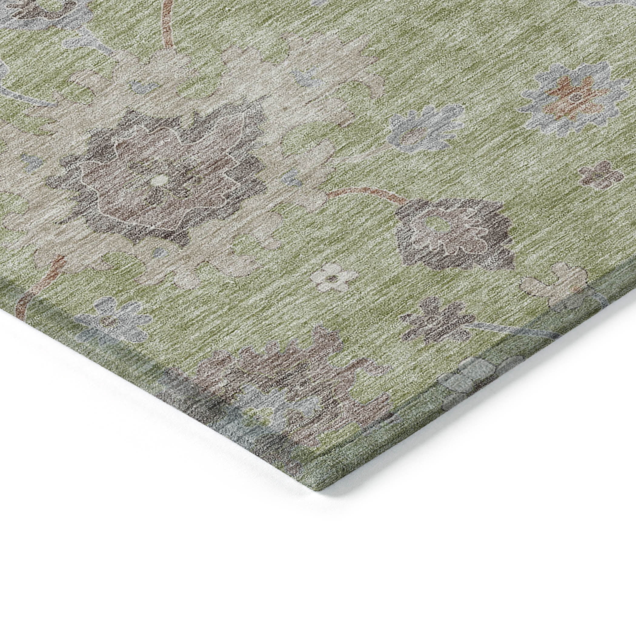 Addison Rugs Chantille Indoor/Outdoor Traditional Oushak Aloe Washable Rectangle Rug, 9' x 12'