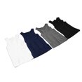 thumbnail image 3 of Camiseta interior de compresión para hombre Nikou 4 piezas control de abdomen reafirmante negro blanco azul gris M, 3 of 15