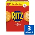 thumbnail image 3 of RITZ Original Crackers, Snacks for Kids and Adults, Bulk Lunch Snacks, Family Size, 3 Boxes, 3 of 13